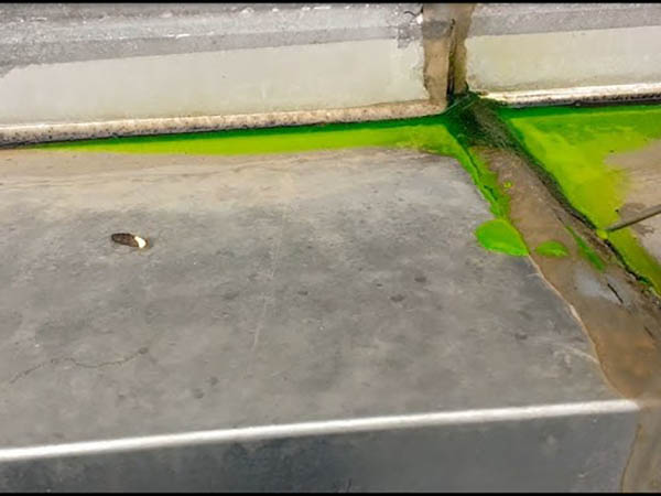 Arrosage ciblé pour localiser une infiltration